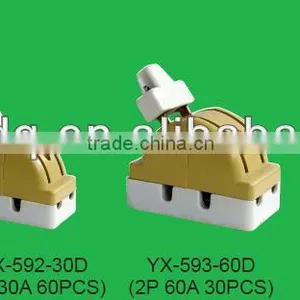 2P100A Double Pole Double Throw Porcelain Electrical Knife Switch thumbnail-2
