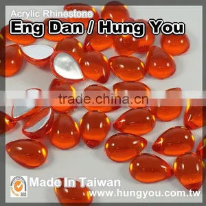 High Quality Glossy Flat Back Tear Rhinestones For Shoe Decoration thumbnail-4