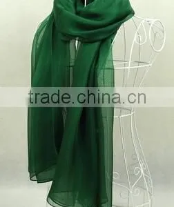 100% Silk Pure Color Long Silk Colourful Scarves thumbnail-5