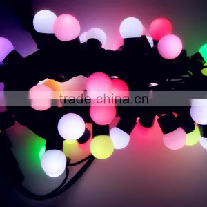 PVC Wire RGB Color Change Outdoor Christmas Ball Lights / China Holiday Lights thumbnail-1