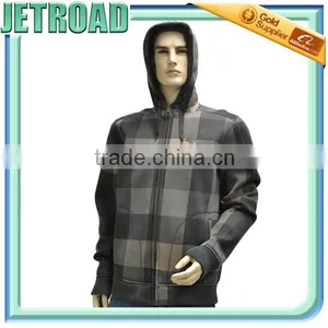 Men's Bonded Foam Back Fabric- Hooded Soft Jacket thumbnail-2