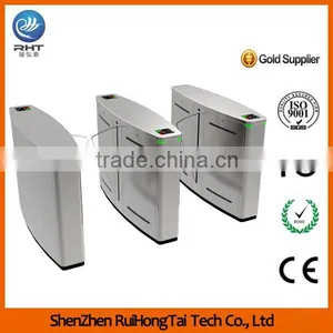 Retractable Flap Barrier Turnstile / RFID Reader Security Flap Turnstile Gate thumbnail-1