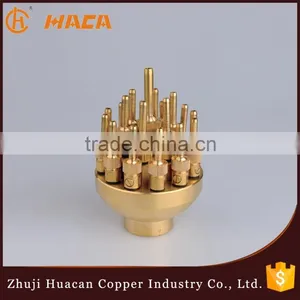 Brass Lotus Brass Nozzle,Geyser Brass Nozzle 1",Straight Stream Nozzle thumbnail-3