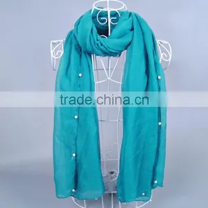 Pearl Fashion 100% Viscose Women Scarf Voile Scarves 180*90 Pashmina Muslim Scarf thumbnail-6