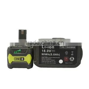 5.0AH One Plus P108 18V Lithium Battery for Ryobi P104 P105 P102 P103 P107 thumbnail-3