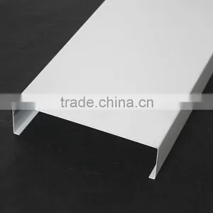 Width 255mm B Shaped Rustproof Commercial Metal / Aluminum Strip Linear Ceiling thumbnail-2