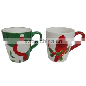 14oz Ceramic Mug With Christmas Hand-painting thumbnail-1