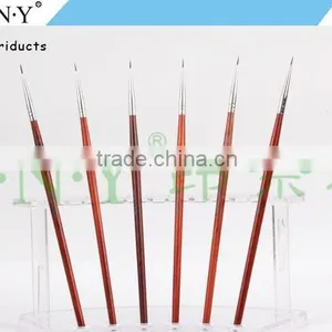 ANY Beauty Art Nails Design Rosewood Handle Sable Hair Nail Brush for Nail Art Drawing thumbnail-5