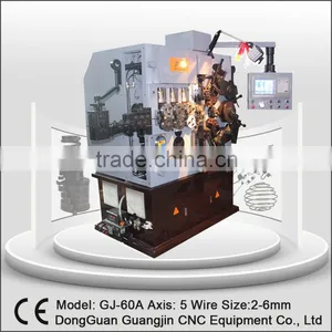 GJ-60A 2mm to 6mm CNC Coil Spring Making Machine thumbnail-1