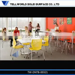 Solid Surface Dining Desk/coffee Shop Tables and Chairs thumbnail-1