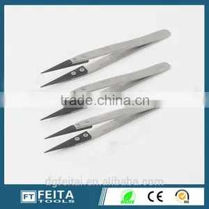 Dongguan 72mz Heat Resistant Ceramic Tip Tweezers With Black & White Tips thumbnail-1