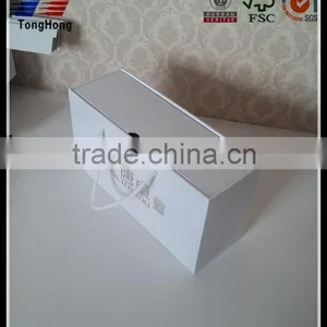 New Design Shoes Packaging Box With Ribbon for Sale thumbnail-4
