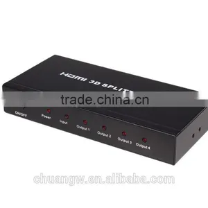 2015 Hot Sales !!!!HD SPLITTER 1x4,New 1x4 3D HD Splitter for HDTV,DVD, HD V1.4 1080P Audio Video Splitter Extender thumbnail-1