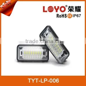 Multivolt LED License Plate Light Black Housing FT-86 24 LEDs SMD LED Trailer Number Plate Light thumbnail-1
