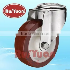 Stainless Steel Single Bolt Hole Fixing Castors thumbnail-1
