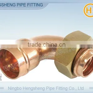 Copper Solder Ring Bent Tap Connector F x FI thumbnail-1