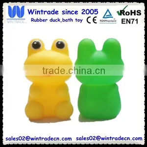 Rubber Standing Frog Green Bath Toy for Promotion Gifts thumbnail-2