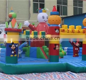 Inflatable Bouncy Castle 0.6mm PVC Plato Inflatable Amusement Park thumbnail-4