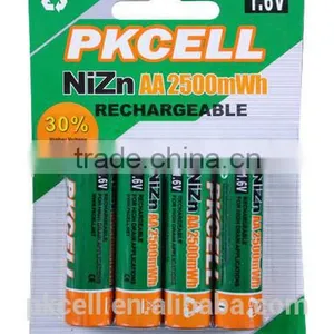 Ni-Zn 1.6V AA 2500mwh Pre-charged Rechargeable Battery thumbnail-1