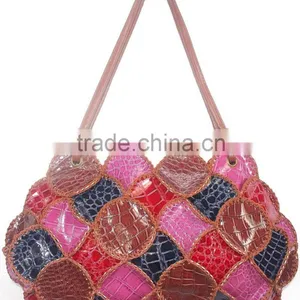 Handmade Crochet Leather Bag for Female Trendy Style Best Quality Material Low Price thumbnail-1