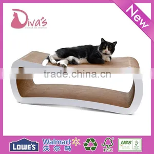 Pet Toy Corrugated Paper Bed Cardboard Cat Scratching Lounge thumbnail-3