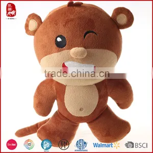 Custom Cute Stuffed Plush Monkey Toy China Manufacturer thumbnail-1