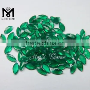 3x6mm Marquise Cut Natural Green Precious Agate Gemstone thumbnail-1