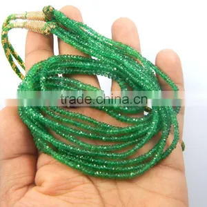 Natural Zambian Emerald Beads 4 Strand Necklace Gift for Love thumbnail-2