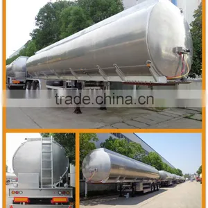 Stainless Steel Tank Trailer, 50000 Liters Stainless Steel Tank Truck Trailer, Stainless Steel Fuel Tank Semi Trailer thumbnail-2