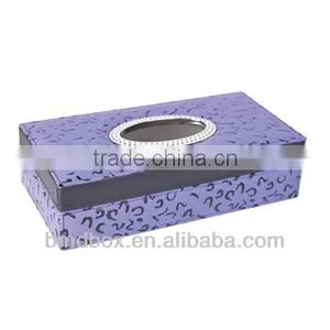Hot Selling Large Size Tissue Box Cover Leather thumbnail-1