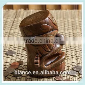 Resin Popolele Planet Tiki Figurine Coin Bank thumbnail-3