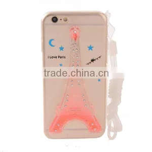 Transparent Glitter Stars Dynamic Liquid 3D Quicksand Phone Cover Case thumbnail-1