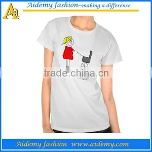 Wholesale Custom High Quality Maternity t Shirts in Print Logo thumbnail-1