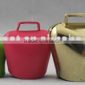 2''mini Metal Cow Bell Keyring With Many Colors NuojieA4-C019 thumbnail-1