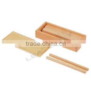 Educational Toys for Children Montessori Material of Box of Wooden Prisms thumbnail-1