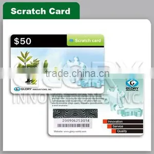Scratch Prepaid Phone Card With Hologram Film thumbnail-1