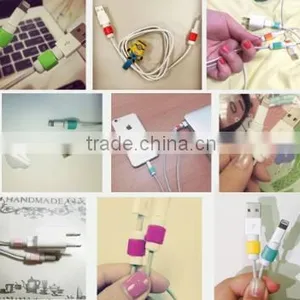 Hot Selling Cellphone Cord Protector , Earphone Cable Protector , Mobile Phone Data Cable Silicone Protector thumbnail-5