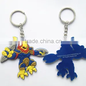 Animation Shaped Promotion Gift Metal Soft Rubber Key Chain PVC Manufacture thumbnail-1