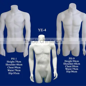Headless Male Upper Body Mannequin With Straight Arms thumbnail-1