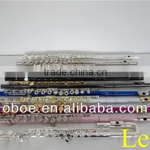 Woodwind Musical Instrument Cupronickel Body C Tone Silver Plated Professional Colorful Flute Series thumbnail-1