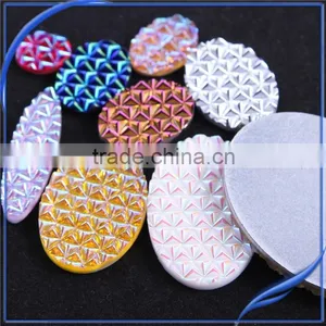Wholesale Crystal Conchos Resin Cabochon Decorative Resin Panels Price thumbnail-5