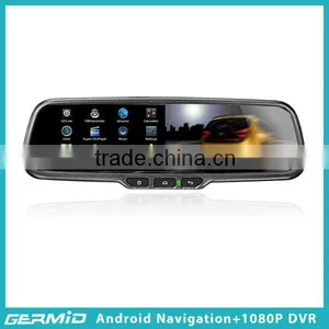 Android Rearview Mirror Car GPS System With DVR thumbnail-3