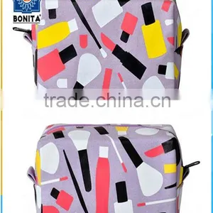 Wholesale Cheap New Fashion Creative Printed Material Cosmetic Bag thumbnail-3