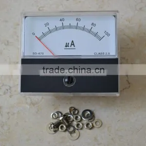 SD-670-1(DC-100uA) 60x70mm Class 2.0 Panel Meter thumbnail-1