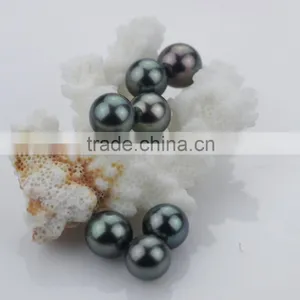 10.5-11mm AAA Great Quality no Hole Natural Pure Tahiti Loose Pearl thumbnail-3