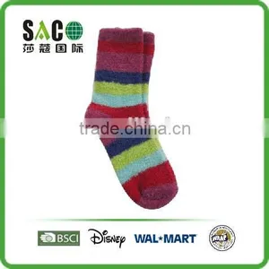 Colorful Stripe Colourful Fluffy Socks thumbnail-1