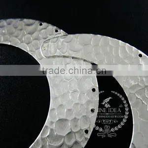 60*15mm Silver Plated Harmed Pattern Pendant Charm DIY Earrings Chandelier Jewelry Supplies 1820281 thumbnail-3