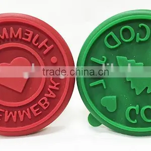 Unique Funny Silicone and Wood Cookie Stamp Baking Stamp Baking Tools thumbnail-5