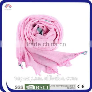 Custom Pink Polyester Satin Scarf Trendy Scarf thumbnail-1