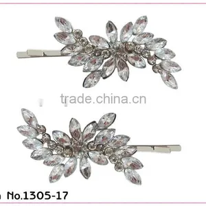 Crystal Flower Hair Pin thumbnail-1